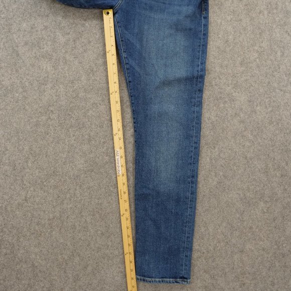 Flint and Tinder Jeans Mens 33 Blue Slim Tapered Mid Rise Medium Zip Fly - Picture 14 of 16